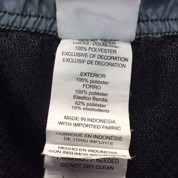 Nike Men’s Swim Trunks Size L Gray/Blue Mesh Lined Athleisure Cruise Beach Pool - Picture 7 of 8